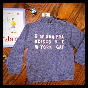 Little boy sweater Baby Gap San Francisco New York